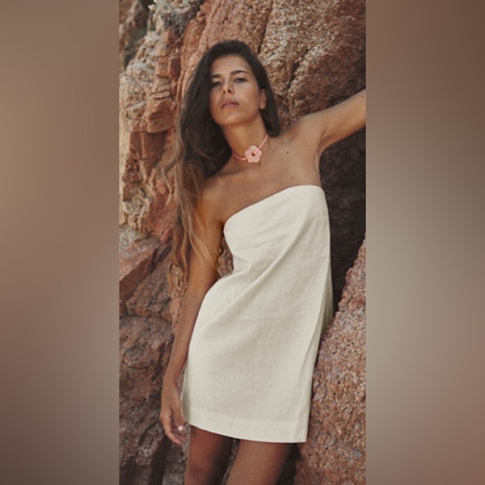 Free People Essentially The Best Cotton-Linen Mini Dress